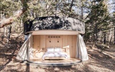 LUMIPOD, UNE ARCHITECTURE RONDE OFFRANT UNE VUE À 180° SUR LA NATURE