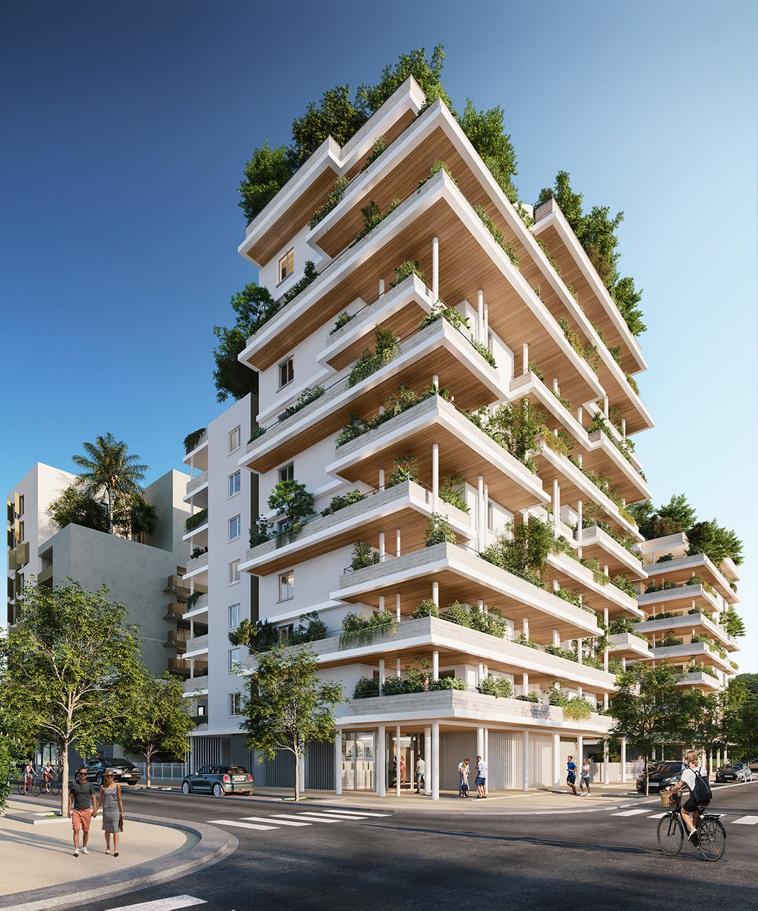 Odyssée Rive Gauche L'apogée Montpellier Port Marianne immobilier neuf terrasse