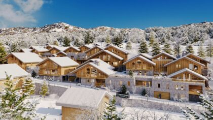 Perspective chalets les fermes blanches meribel