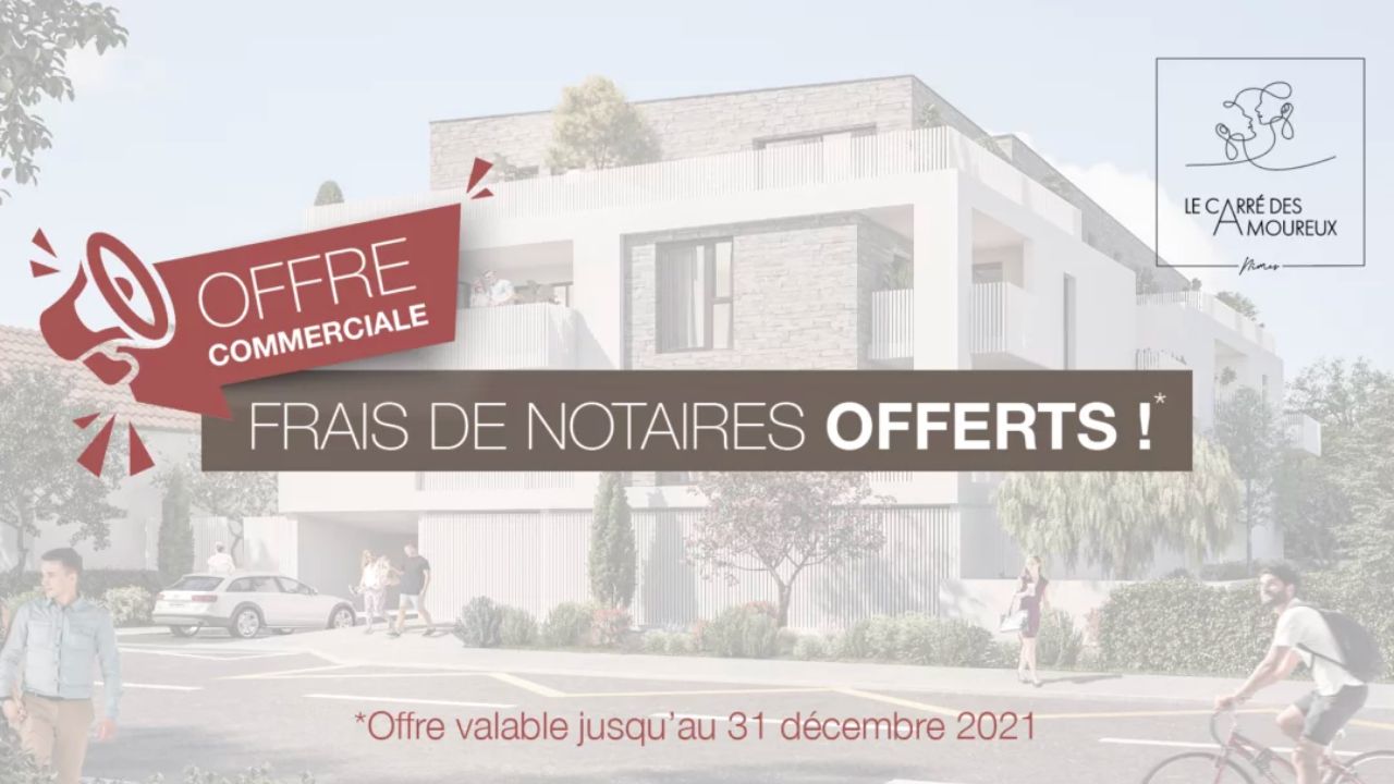 FRAIS DE NOTAIRE OFFERTS – RÉSIDENCE NEUVE À NÎMES