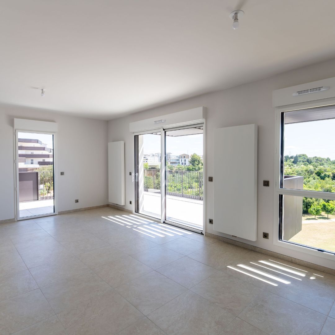 Séjour lumineux d'un appartement neuf de la résidence Rocca Bella à Saint-Jean-de-Védas